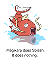 A doodle of Magikarp doing splash and it doing nothing!